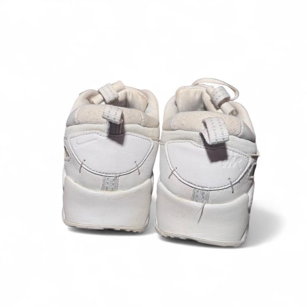 Nike Air Max 90 Futura Triple White Womens Size 8 Sneakers DM9922-101 - Picture 6 of 7